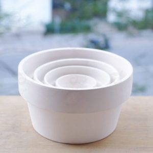 Chậu Gốm Bộ 4 Trắng cao cấp